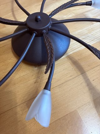 Lámpara de techo LED estilo floral