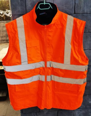 Parka Alta Visibilidad SINGER Naranja/Azul