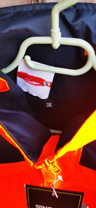 Parka Alta Visibilidad SINGER Naranja/Azul