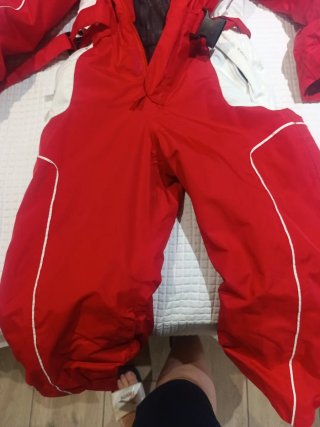 Mono de esquí para niño rojo