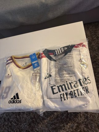 Pack Camisetas Niño España y Real Madrid Adidas