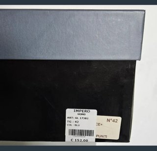 Scarpe eleganti blu marca Impero Uomo nuove tg 42