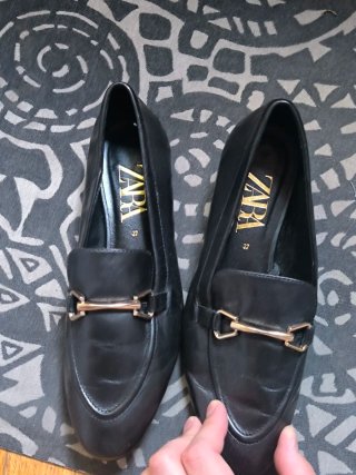 Zapatos planos Zara negros mujer
