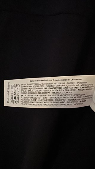 Vestido sastre negro tubo Pedro del Hierro Talla44