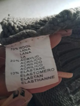Jersey de cuello alto con estampado de copo de nie
