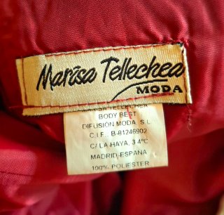 Vestido granate talla 38