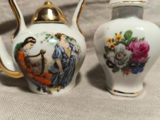 Conjunto de porcelana decorada
