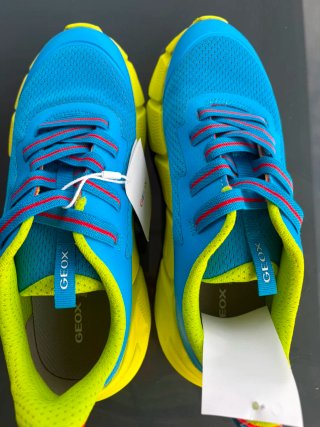Zapatillas Geox Niños Azul y Amarillo