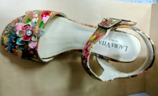 Sandalias Laura Vita Talla 38 Flores