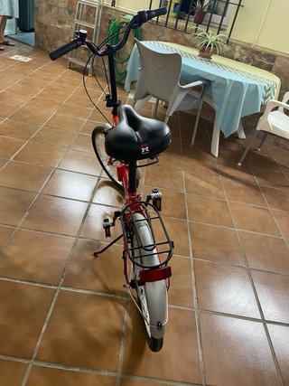 Bicicleta plegable F-Park roja 20