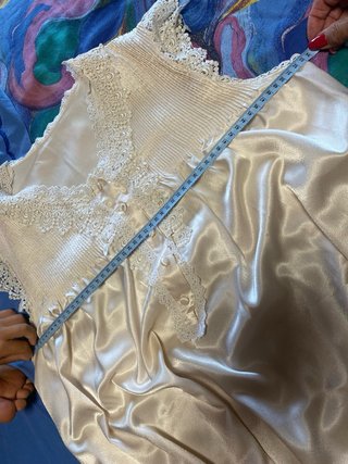 Camisón vintage rosa con encaje
