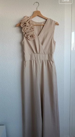 Mono largo ceremonia beige nuevo