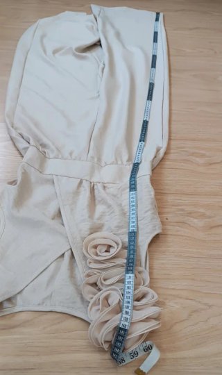 Mono largo ceremonia beige nuevo