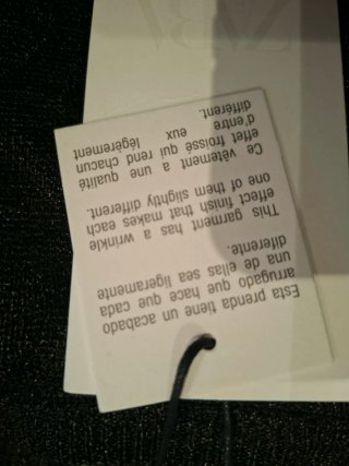 Camiseta Zara Transparente Negra Talla M