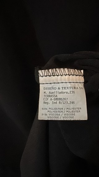 Vestido negro tubo Brunella Talla 44