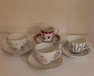 4 Tazas de Porcelana Hutschenreuther
