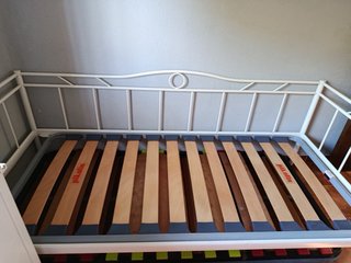 Estructura cama individual 90cm con somier