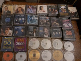 Lote 99 DVDs y CDs Variados Años 80-2000
