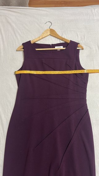 Vestido tubo morado Calvin Klein Talla 44 US 12