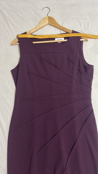 Vestido tubo morado Calvin Klein Talla 44 US 12