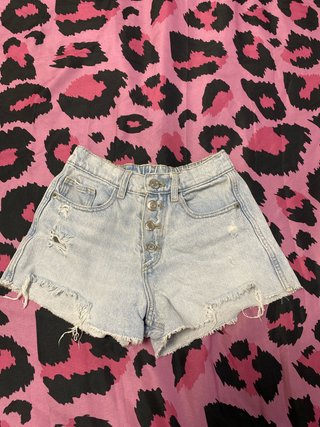 Shorts vaqueros desgastados
