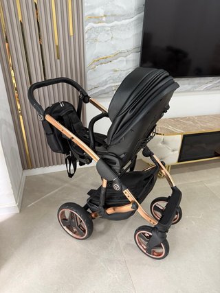 Carro Bebé Junama Diamond Mirror Gold 2en1