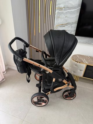Carro Bebé Junama Diamond Mirror Gold 2en1