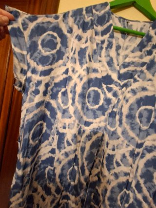 Vestido largo estampado