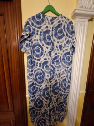 Vestido largo estampado
