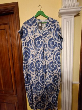 Vestido largo estampado