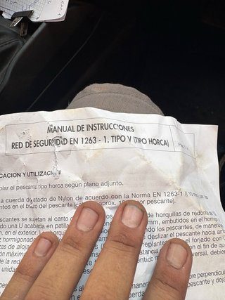 Red de obra de 20 metros