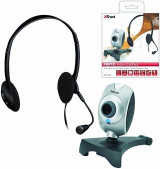 Trust PRIMO ChatPack Webcam + Cuffie