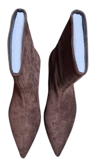 Botines ante elástico tacón bajo talla 36