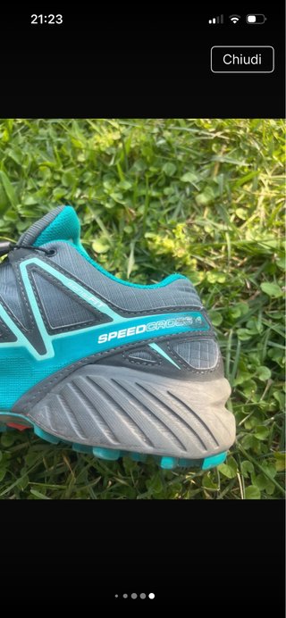 Scarpe trekking Salomon grigie/e verde azzurro
