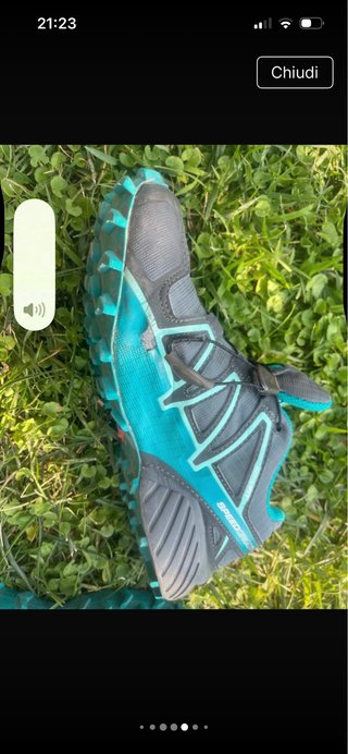 Scarpe trekking Salomon grigie/e verde azzurro