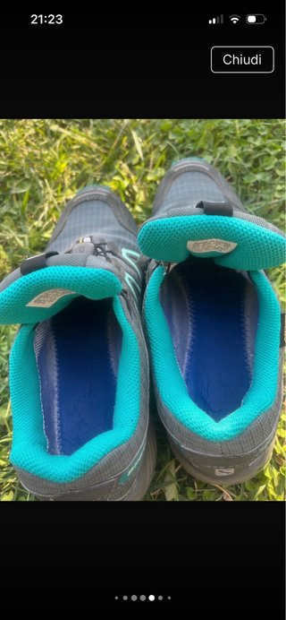 Scarpe trekking Salomon grigie/e verde azzurro