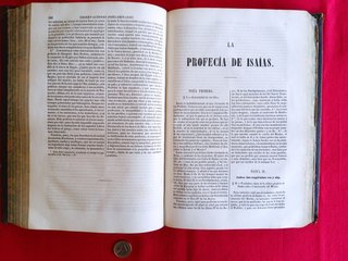 Libro antiguo religioso Vindicación de la Biblia