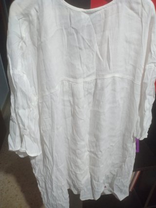 Blusa blanca de mujer talla única