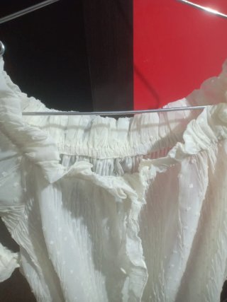 Blusa blanca de mujer talla única