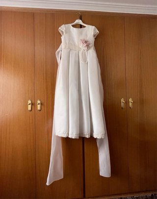 Vestido de Primera Comunión Blanco para niña de 10