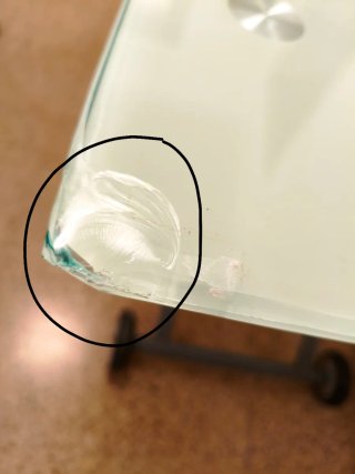 Mesa elevable cristal y metal