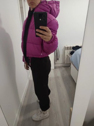 Chaqueta plumífera rosa MINORITY
