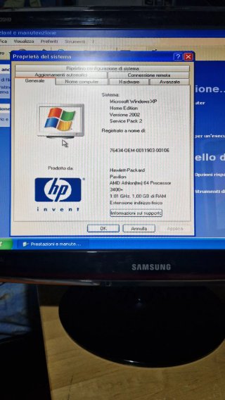 Desktop hp pavilion t000