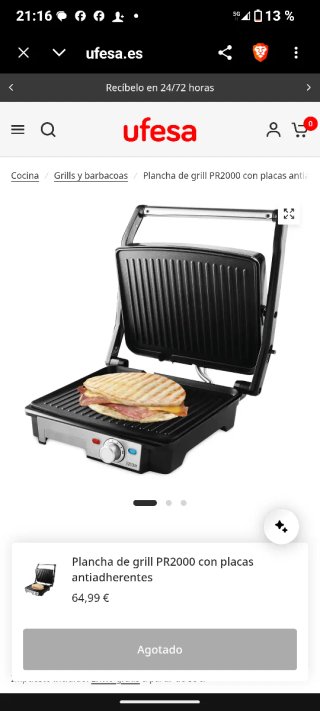 Plancha de cocina Ufesa