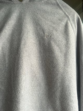 Sudadera con capucha Up mujer gris