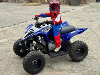Quad Yamaha YFM 90 Azul y Blanco