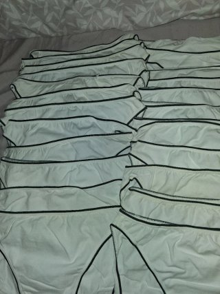 24 bragas de algodón blancas