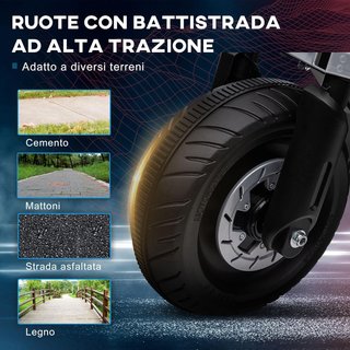 Moto Eléctrica para Niños 6V con Ruedines, Claxon, 4 Faros y Música, Motocicleta Eléctrica para Niños de 3-5 Años en PP y Metal, Velocidad 3 Km/H, 86X44X58 Cm, Blanca