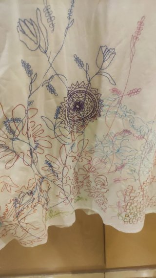 Vestido Adolfo Dominguez Blanco Estampado