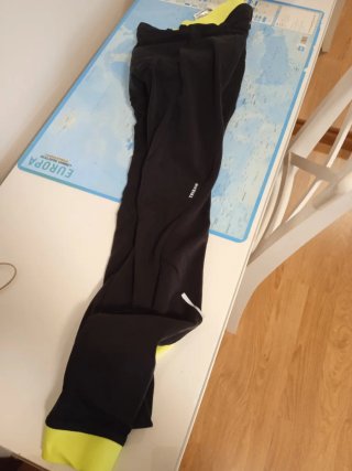 Culotte Ciclismo Hombre Talla M Negro/Amarillo